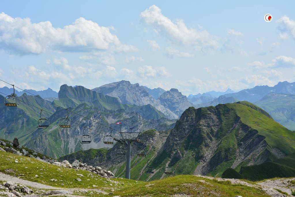 widok na Alpy Bawarskie - Nebelhorn