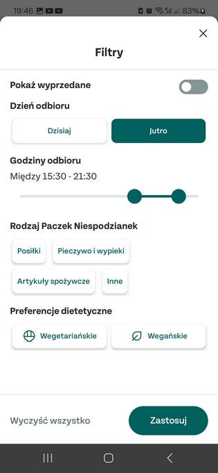 filtry w too good to go