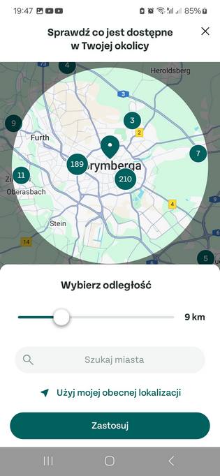 Szukaj w okolicy z too good to go